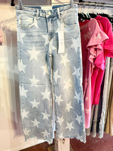 Wide leg star Risen jeans