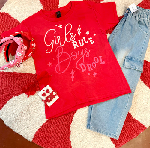 Girls rule tee