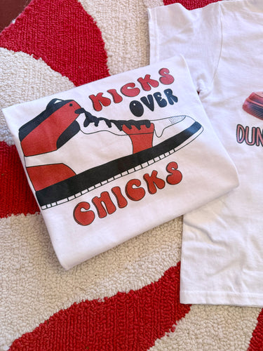 Kicks over chicks tee