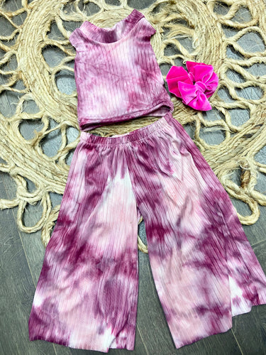 Pink dyed party pant