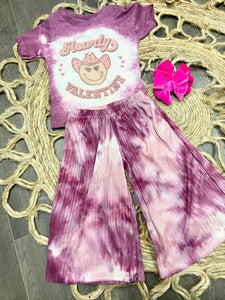 Pink dyed party pant